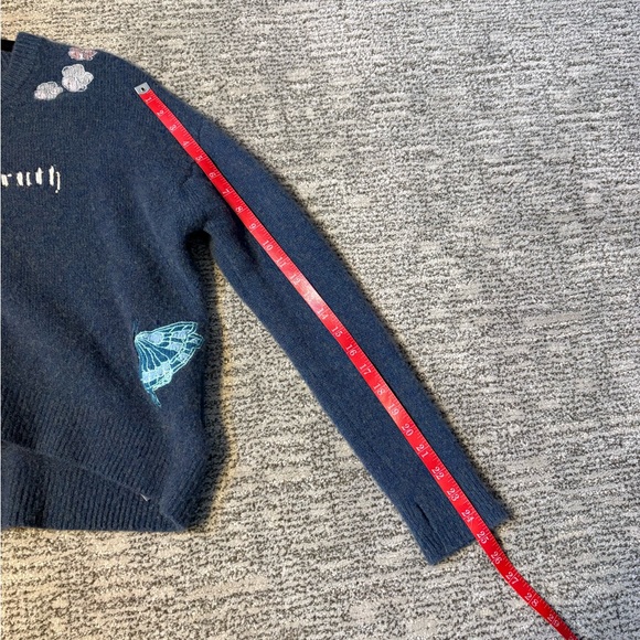 Zadig & Voltaire Markus Holly “Art is Truth” Sweater XS good cond unique & rare - Picture 6 of 16